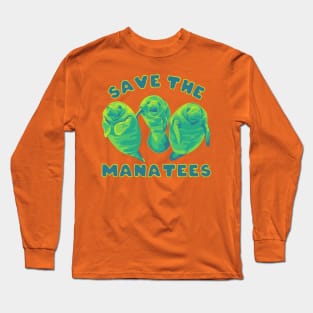 Save the Manatees Long Sleeve T-Shirt